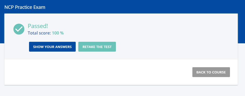 NCP-EUC Reliable Test Objectives